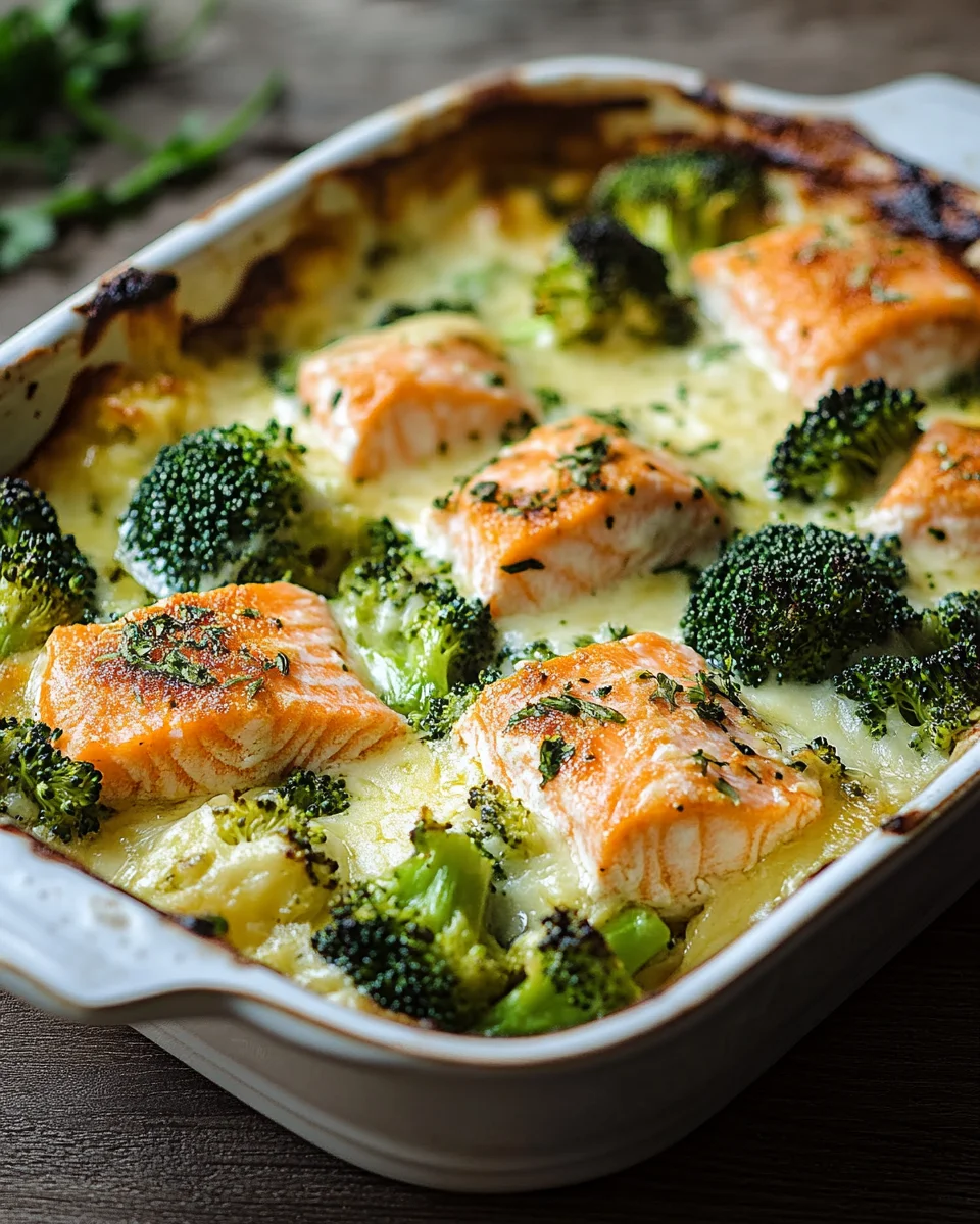 Lachs-Brokkoli-Gratin