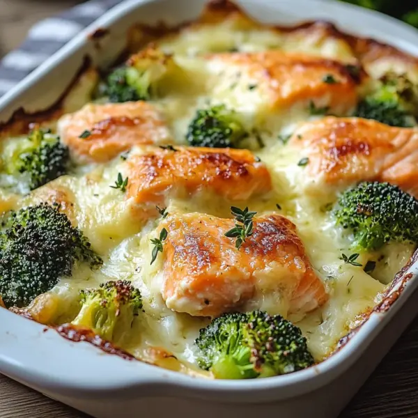 Lachs-Brokkoli-Gratin