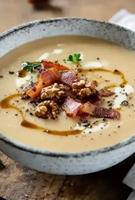 Maronensuppe mit karamellisierten Nüssen und Speck 26 Maronensuppe mit karamellisierten Nüssen und Speck