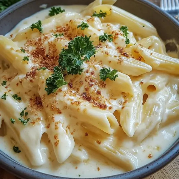 Nudeln in Käse Sahne Soße