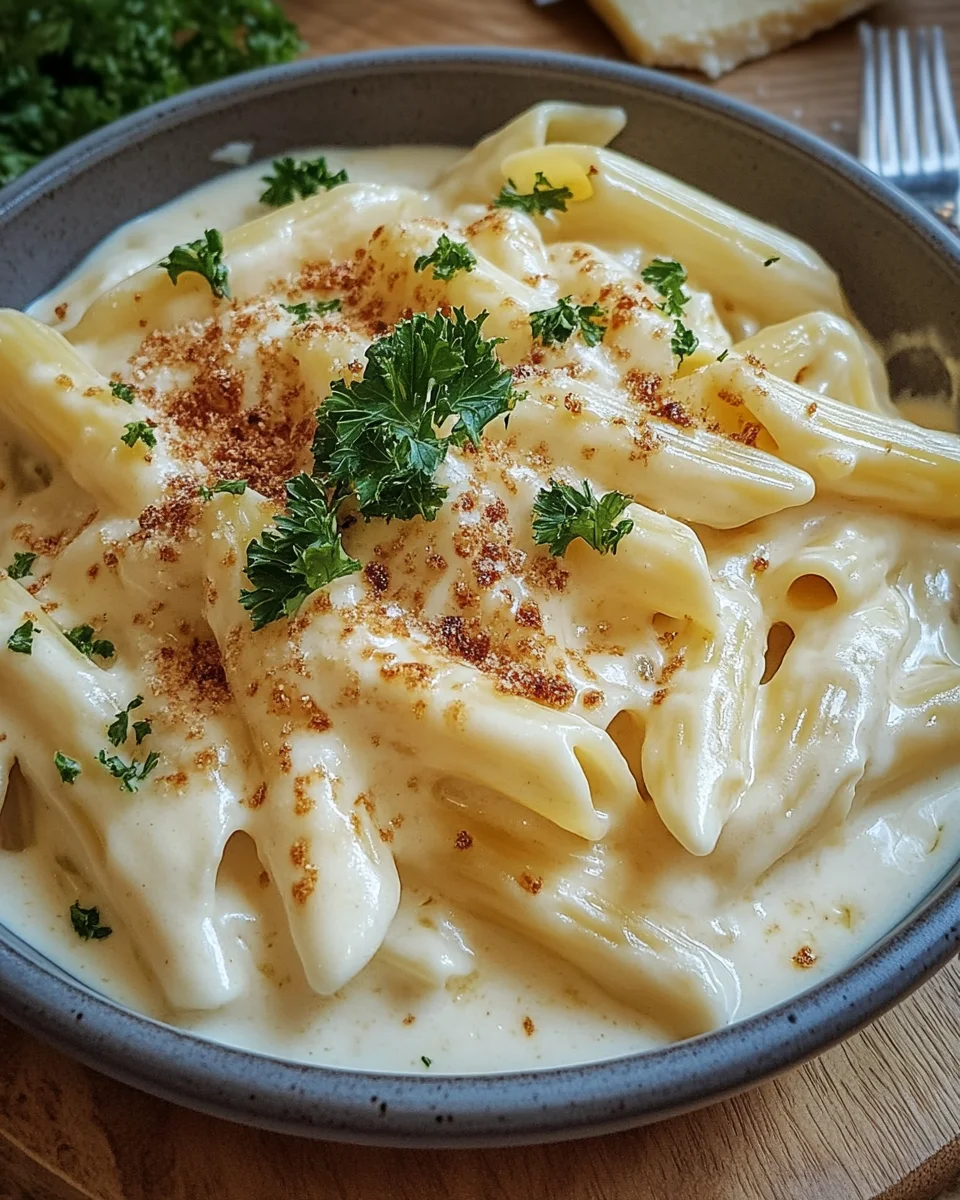 Nudeln in K&auml;se Sahne So&szlig;e