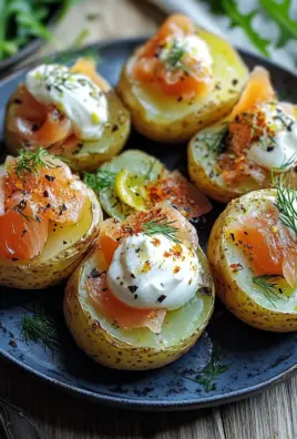 Ofenkartoffeln mit Räucherlachs