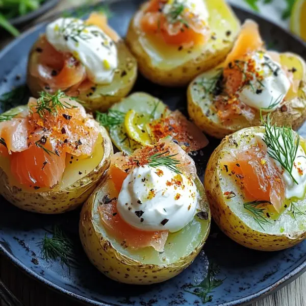 Ofenkartoffeln mit Räucherlachs