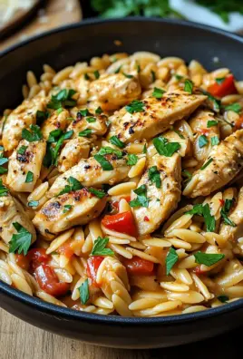 One Pot Orzo Pasta mit Hähnchen 28 One Pot Orzo Pasta mit Hähnchen