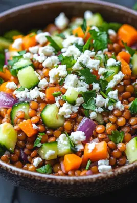 Orientalischer Rote Linsensalat mit 25 Orientalischer Rote Linsensalat mit