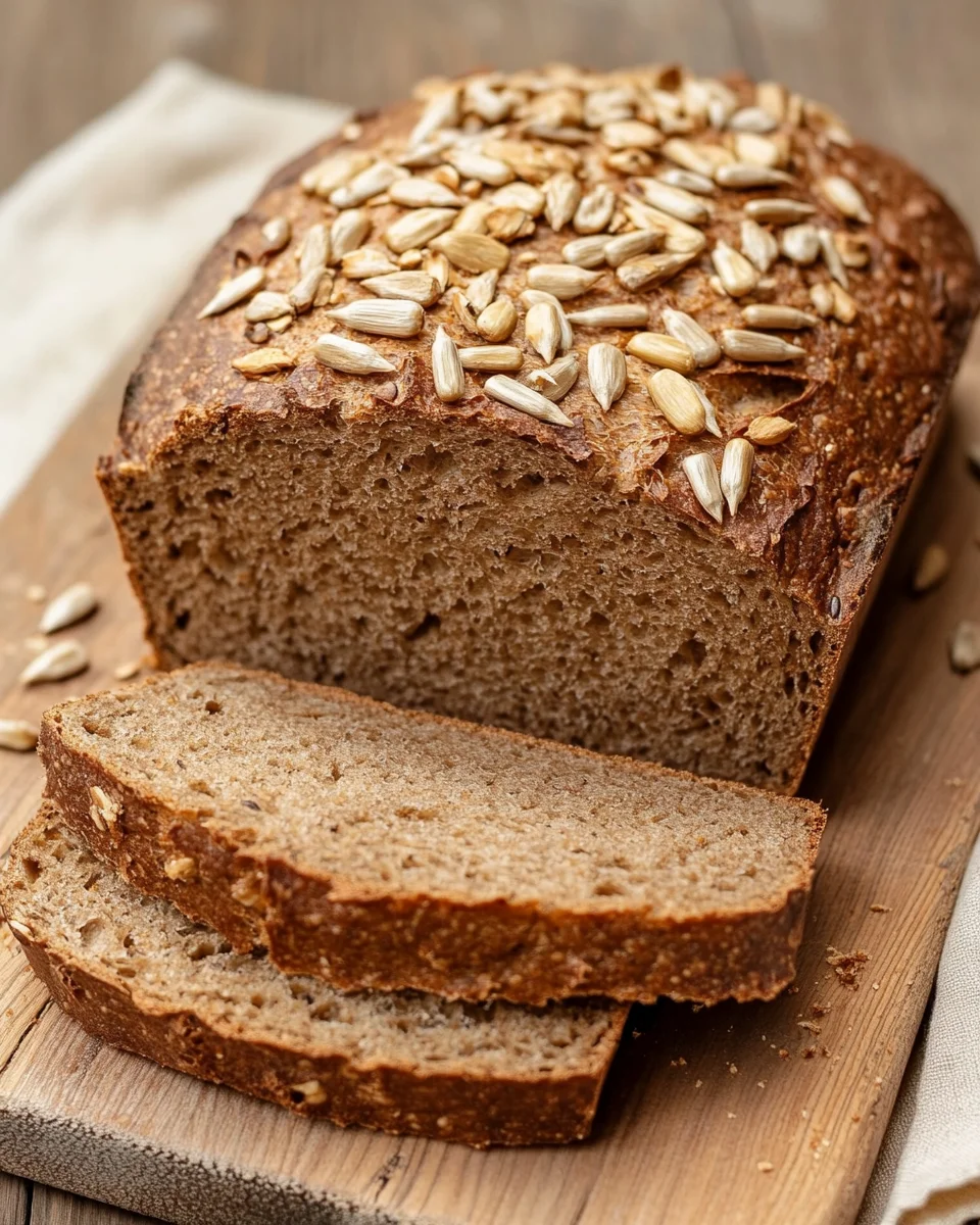 Roggenvollkornbrot mit Sonnenblumenkernen