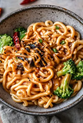 Schnelle Asianudeln mit Erdnusssauce