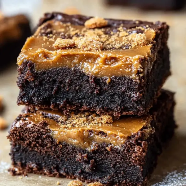 Spekulatius Brownies mit Lotus Biscoff Brotaufstrich