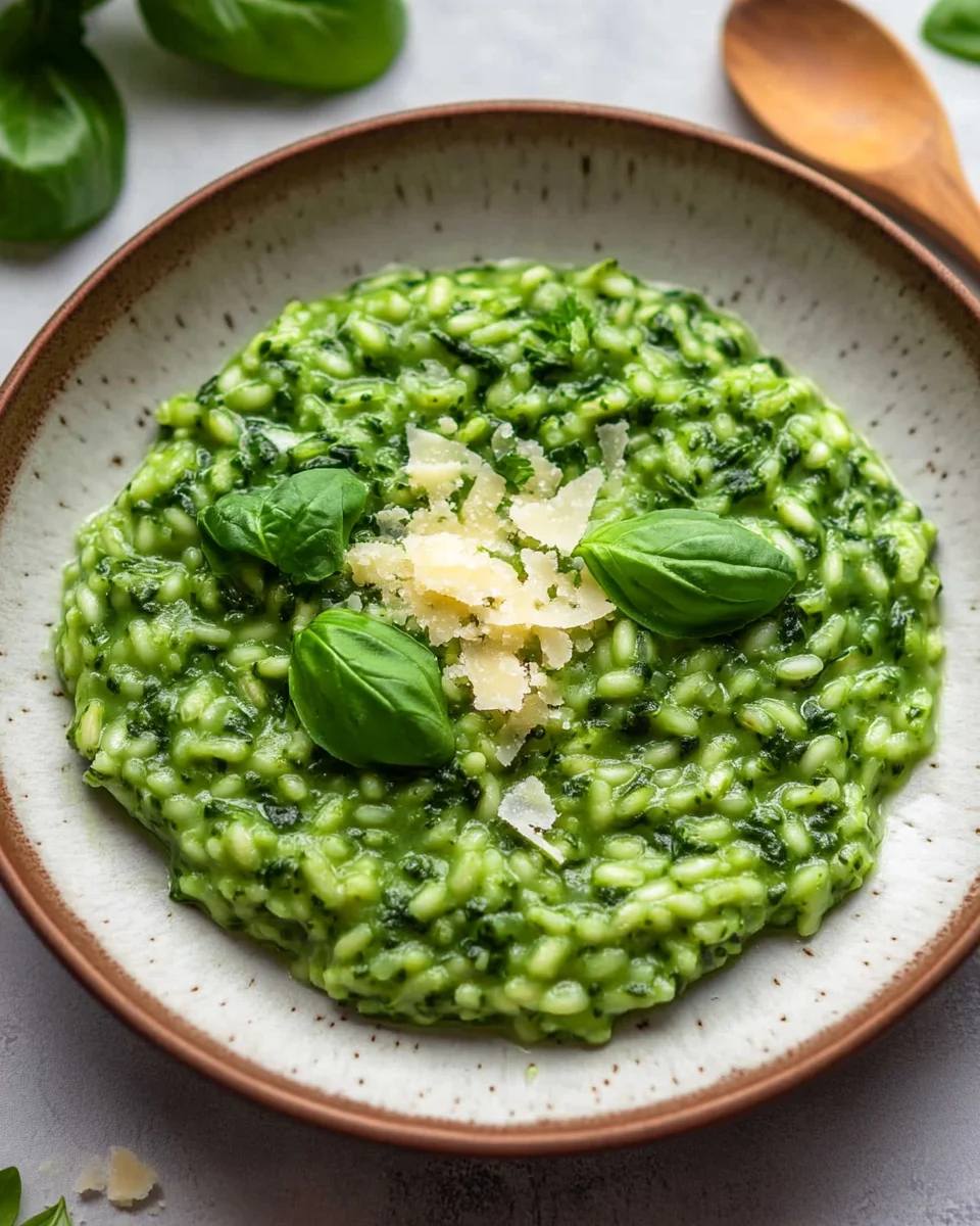 Spinat Risotto mit frischen Kräutern 20 Spinat