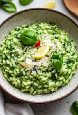 Spinat Risotto mit frischen Kräutern