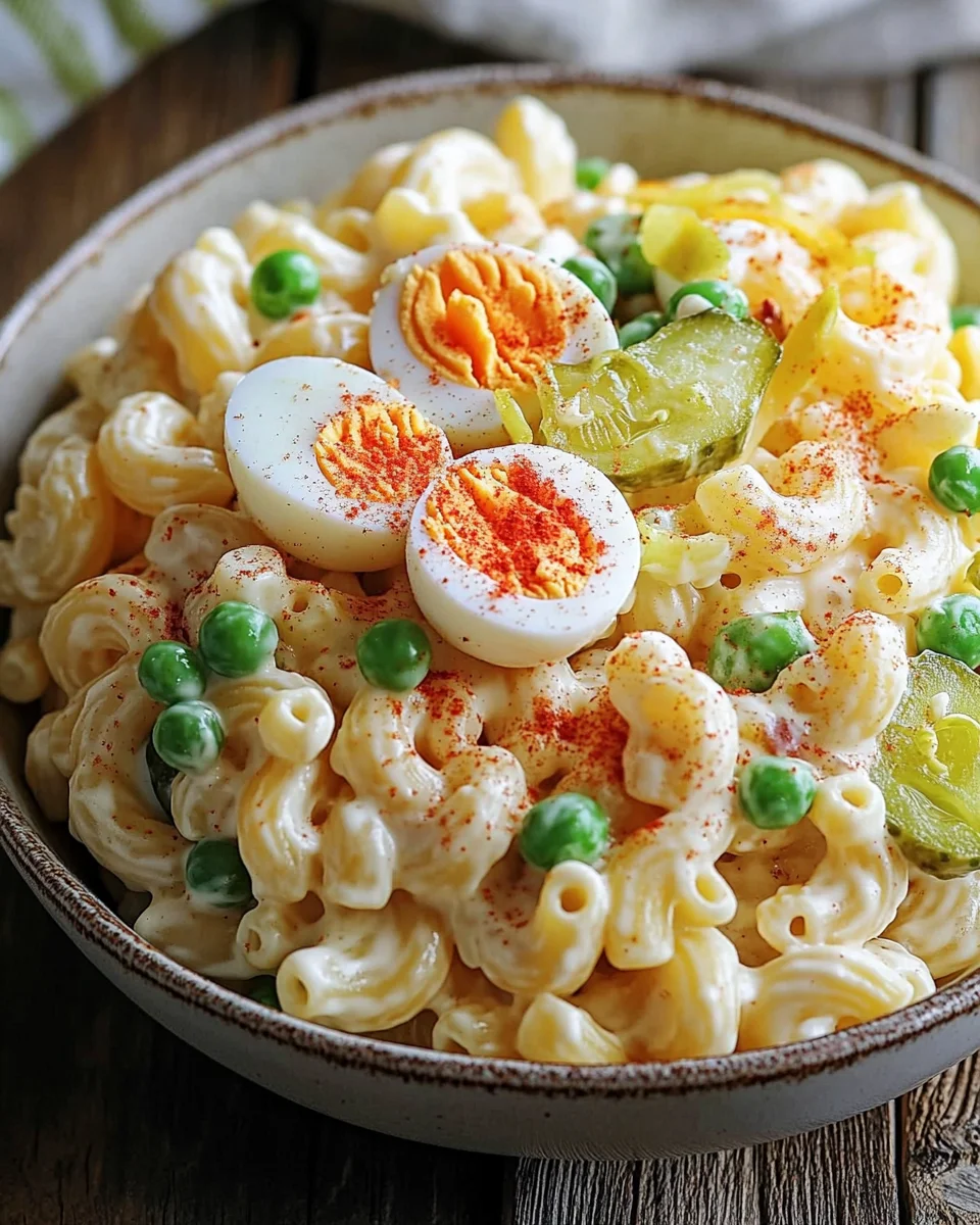 Teufelsei-Makkaroni-Salat