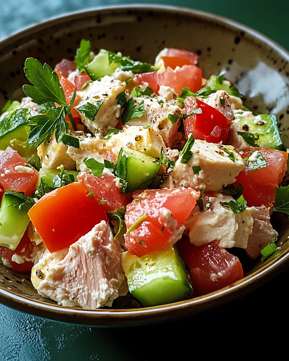Thunfisch-Hüttenkäse-Salat