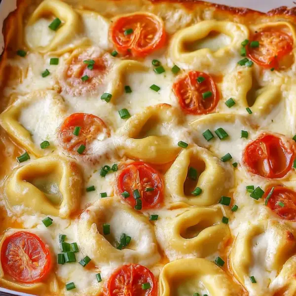 Tortellini-Auflauf mit Tomaten & Mozzarella