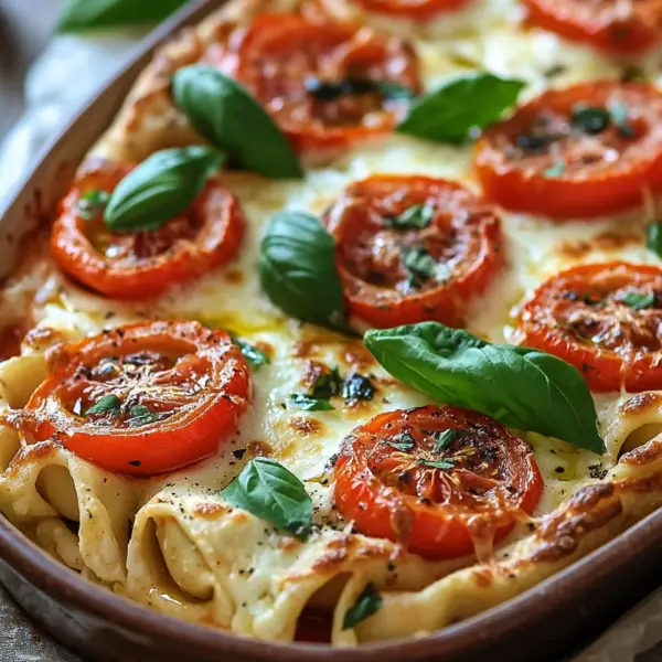 Tortellini-Auflauf mit Tomaten und Mozzarella (vegetarisches Rezept)