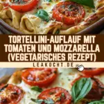 Tortellini-Auflauf mit Tomaten und Mozzarella (vegetarisches Rezept) 18 Pinterest Hidden Image