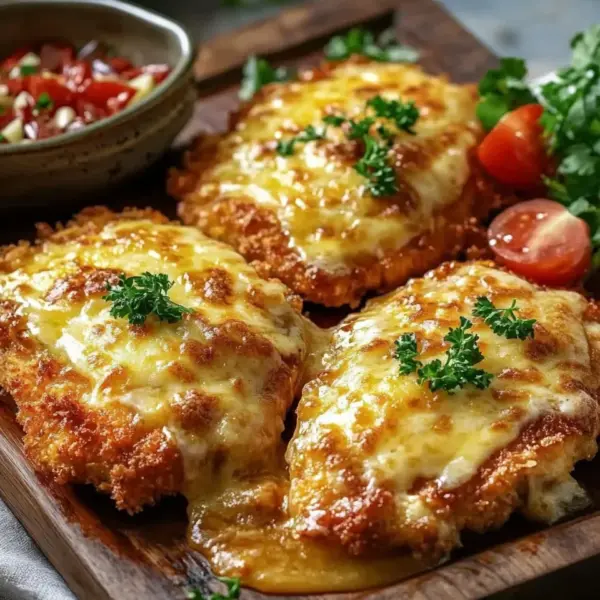 Überbackene Partyschnitzel