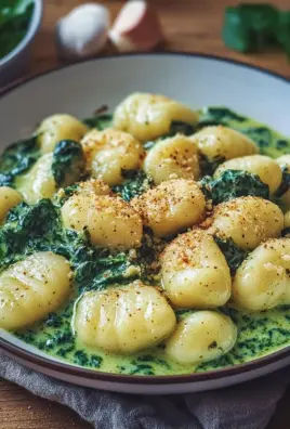 Vegane Gnocchi mit cremiger Spinatsauce 26 Vegane Gnocchi mit cremiger Spinatsauce