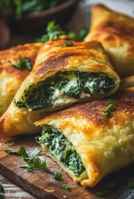Vegane Kartoffeltaschen mit Spinat-Frischkäse-Füllung