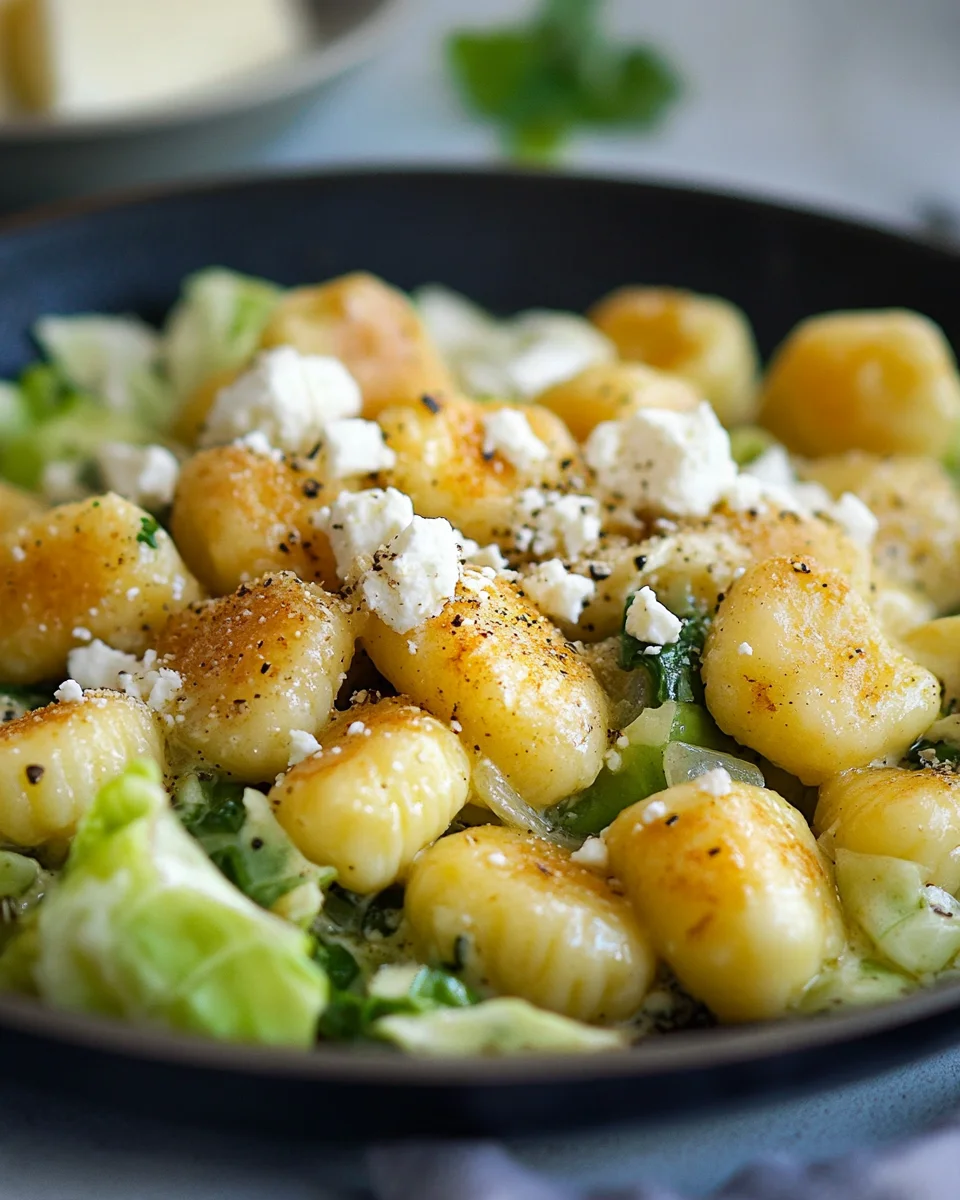 Vegetarische Gnocchi Pfanne mit Spitzkohl 19 Vegetarische