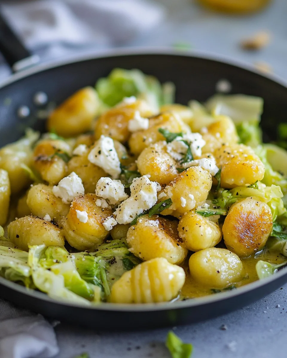 Vegetarische Gnocchi Pfanne mit Spitzkohl 21 Vegetarische Gnocchi Pfanne mit Spitzkohl