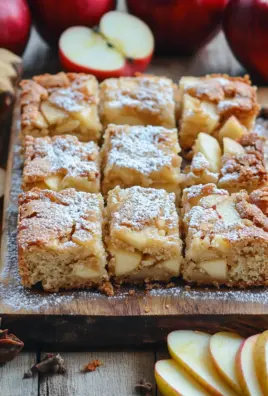 Zimt Apfel Blondies mit Mandelkruste
