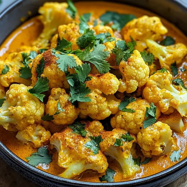 Blumenkohl Curry aus dem Backofen