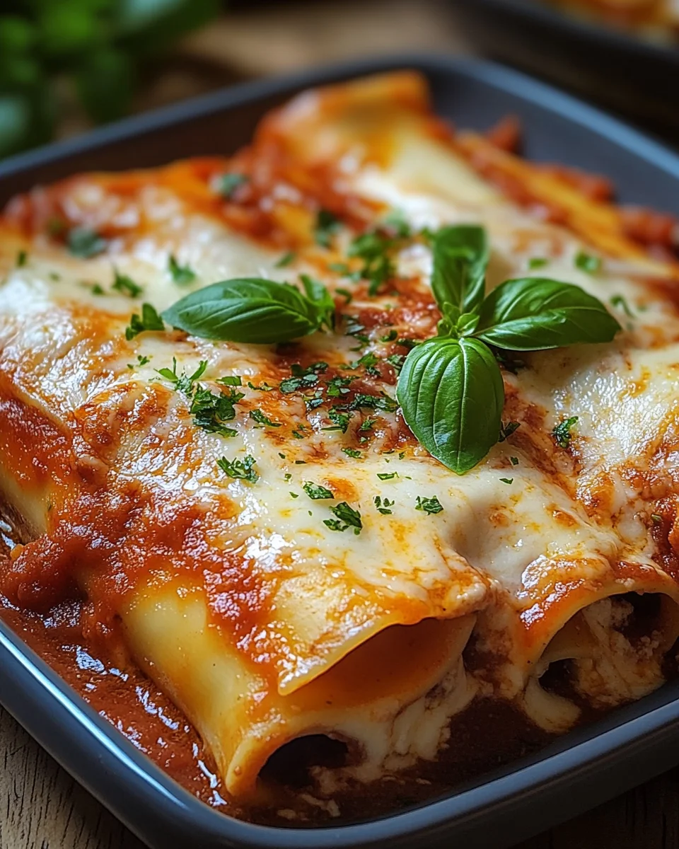 Cannelloni mit Rindfleisch und Käse 18 Cannelloni