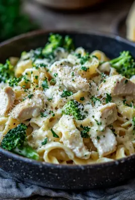 cremige Hähnchen-Brokkoli-Pasta