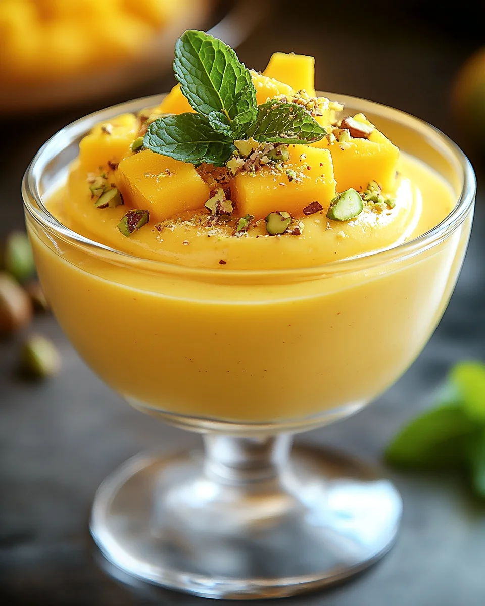 Cremige Mango-Mousse