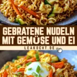Gebratene Nudeln mit Gemüse und Ei 24 Pinterest Hidden Image