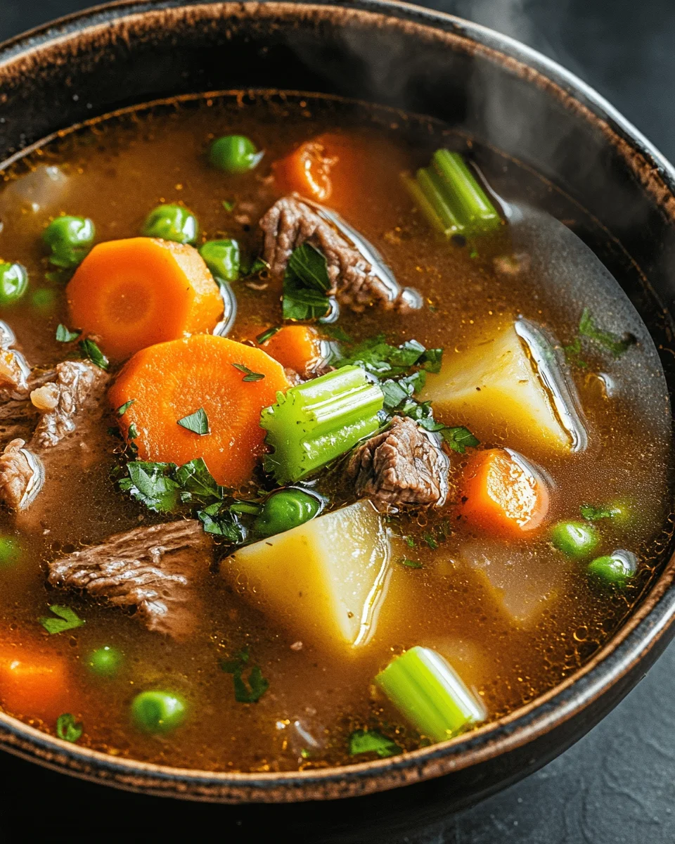 Gemüse Rindfleisch Suppe 20 Gemüse