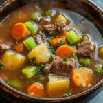 Gem&uuml;se Rindfleisch Suppe