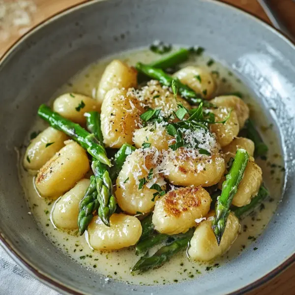 Gnocchi mit grünem Spargel