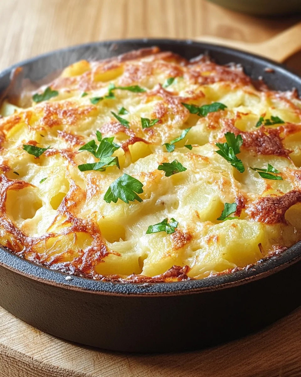 Hüttenkäse Kartoffelrösti Auflauf 22 Hüttenkäse