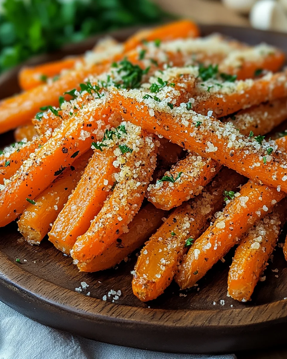 Knoblauch-Parmesan-Ofenkarotten