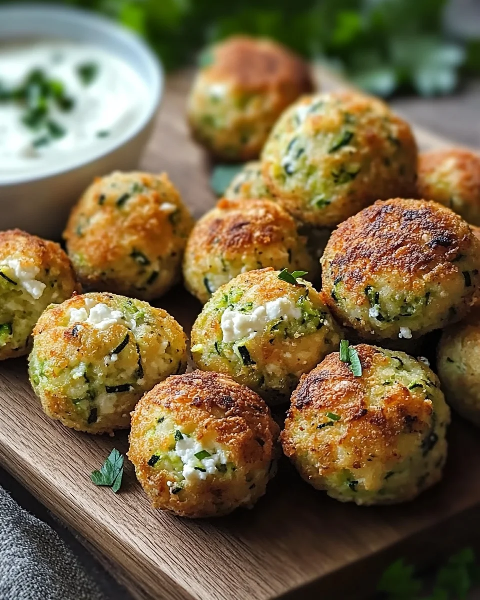 Knusprige Zucchini-Feta-Bällchen aus dem Ofen genießen! 21 Knusprige