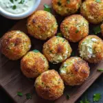 Knusprige Zucchini-Feta-B&auml;llchen aus dem Ofen genie&szlig;en!
