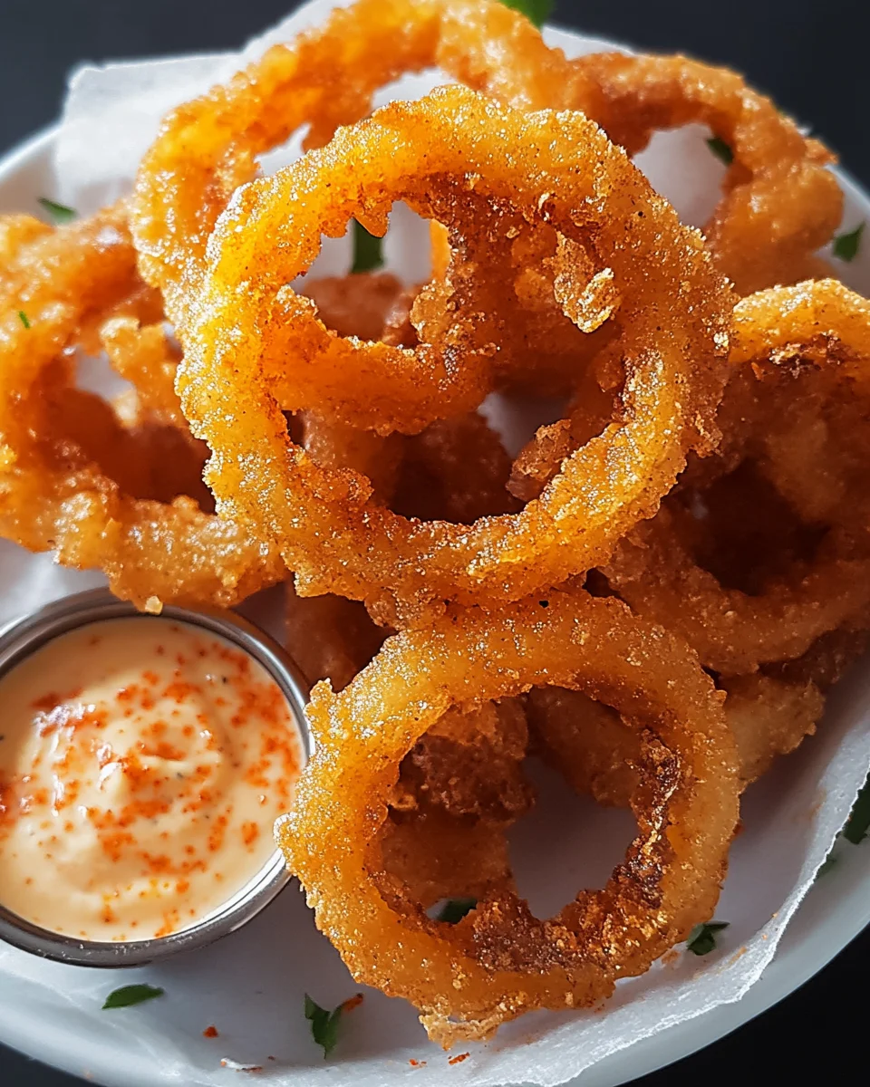 Knusprige Zwiebelringe 24 Knusprige Zwiebelringe