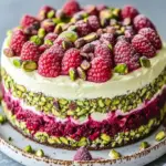 Pistazien-Himbeer-Torte mit Mascarpone-Creme