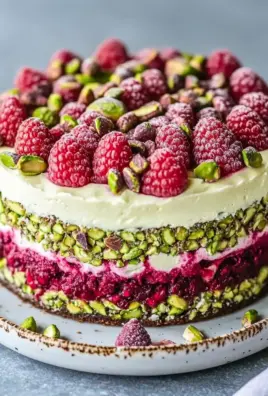Pistazien-Himbeer-Torte mit Mascarpone-Creme 30 Pistazien-Himbeer-Torte mit Mascarpone-Creme