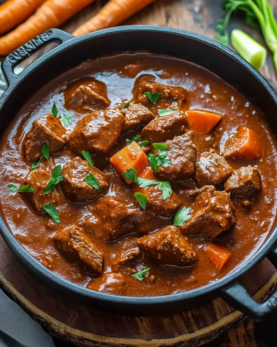 Rindergulasch in Tomaten-Sahnesoße 24 Rindergulasch