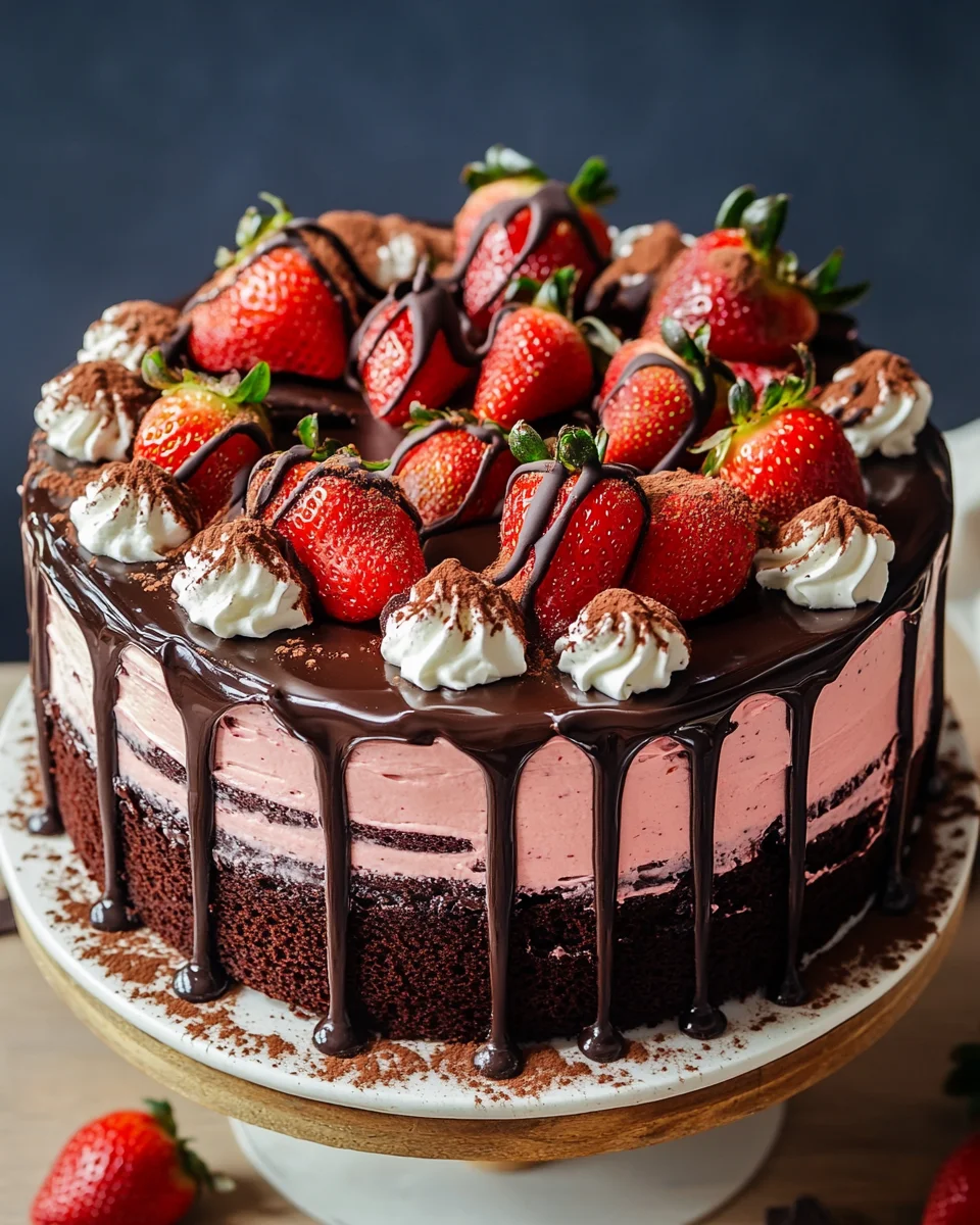 Saftige Erdbeer-Schoko-Torte 22 Saftige
