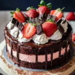Saftige Erdbeer-Schoko-Torte