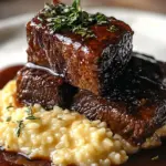 Tender Beef Brisket in Cola with Creamy Parmesan Risotto