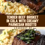 Tender Beef Brisket in Cola with Creamy Parmesan Risotto 19 Pinterest Hidden Image