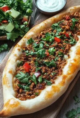 Türkische Pide mit Hackfleisch 26 Türkische Pide mit Hackfleisch