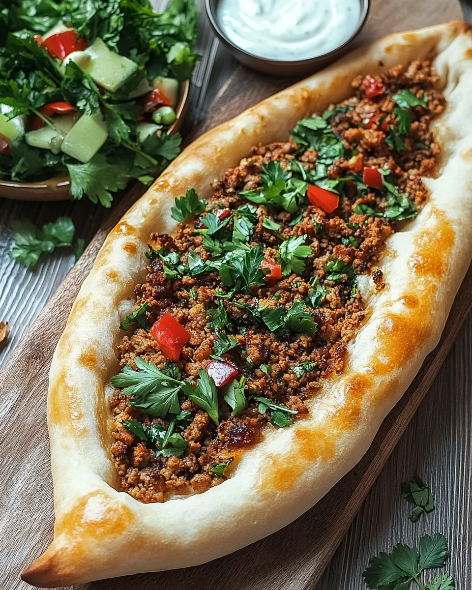 Türkische Pide mit Hackfleisch 21 Türkische Pide mit Hackfleisch