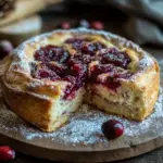 Winterlicher Spekulatius-Hefekuchen mit Marmelade
