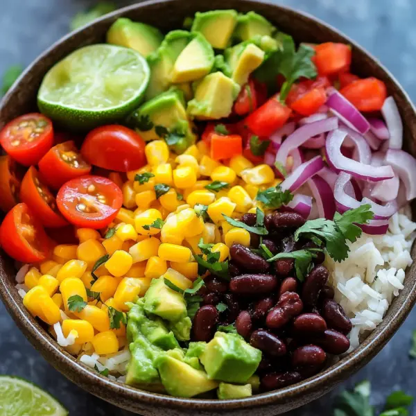 Bunte Burrito-Bowl