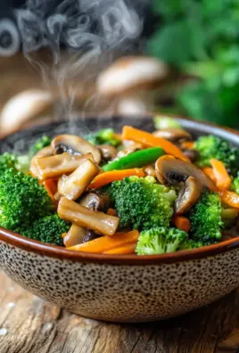 Champignon-Brokkoli-Karotten-Pfanne